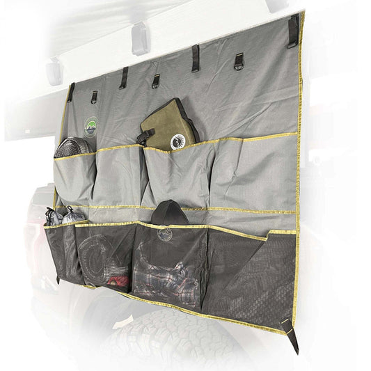 Nomadic - Awning Organizer, Universal, Grey Body, Green Trim W/Storage Bag