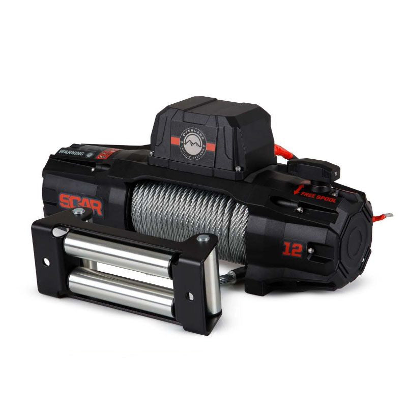 Mounting this winch to your vehicle is simple thanks to its 10” x 4.5” standard fitment bolt pattern and includes heavy-duty hook and 85' cable for durability and reliability when pulling up to 10,000 lbs of weight.
