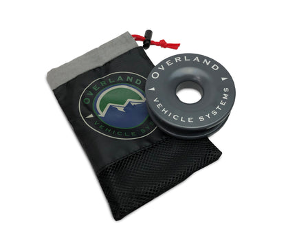 The 4.00" ring has a 41,000 lb. breaking strength and is perfect for any off road vehicle. Whether you're stuck in the mud or need to pull a vehicle out of a ditch, the Overland Vehicle Systems Recovery Ring is the perfect solution.