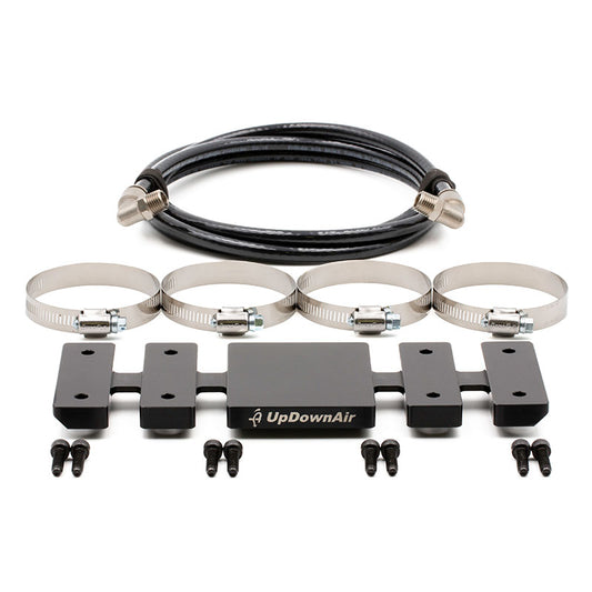 Compressor Mount & Connection Kit - UTV for ARB & EGOI II Dual Air Compressor - Black