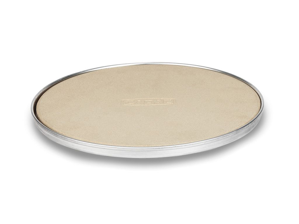 Pizza stone with Aluminium heat spreader and protective carry bag. Ideal for the Citi Chef 30 and E-Braai 30 For use in electric ovens, gas and charcoal barbecues Withstands temperatures up to 300ºC/572ºF Cooking surface: 25cm/10''